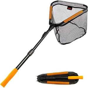 Floating Fishing Landing Net - Foldable for Freshwater or Saltwater - Folding and Fly Fishing